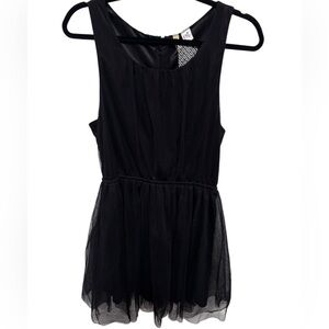 DIVIDED Brand black chiffon dress. Size 12. NWT